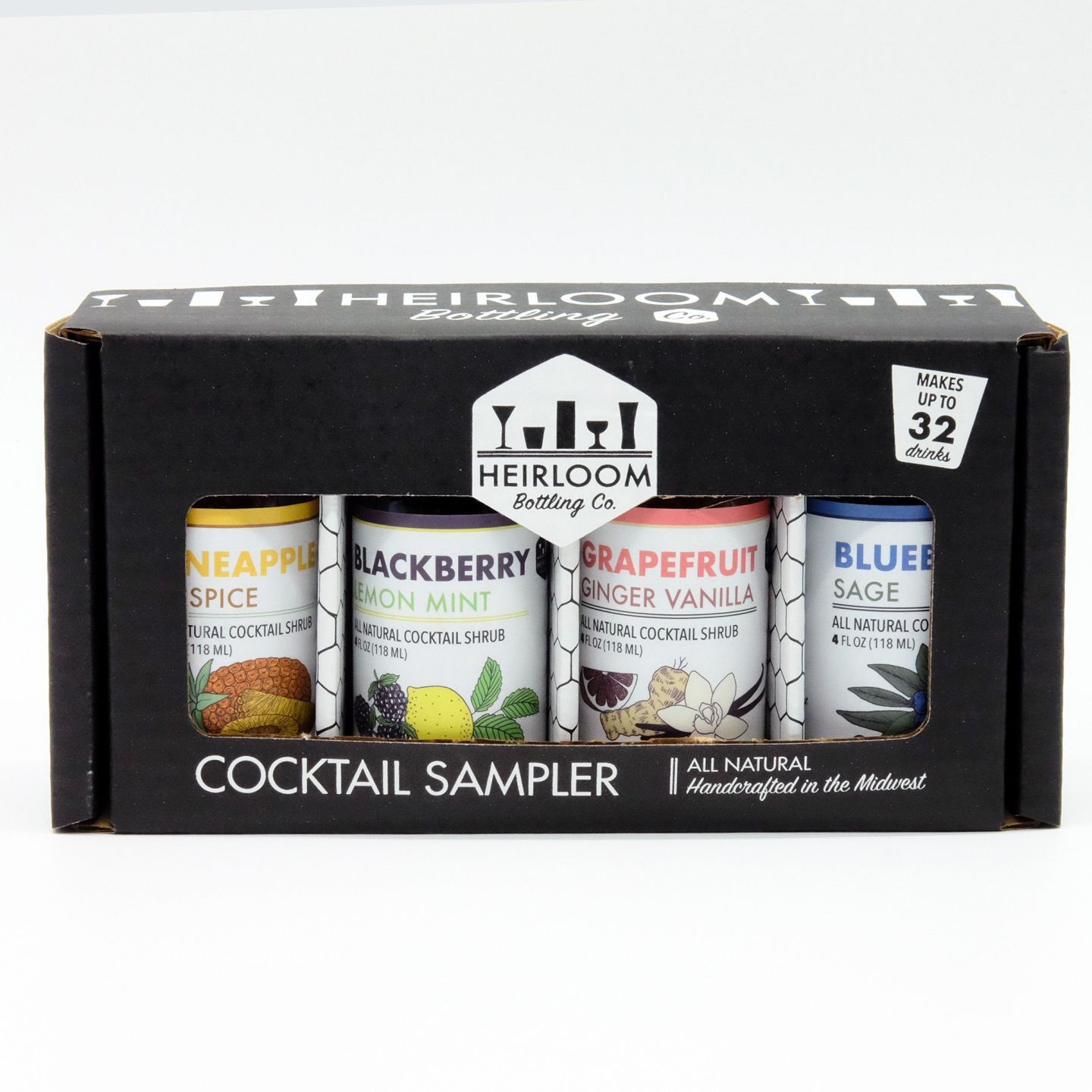 Heirloom Bottling Company shrub mixer sample pack